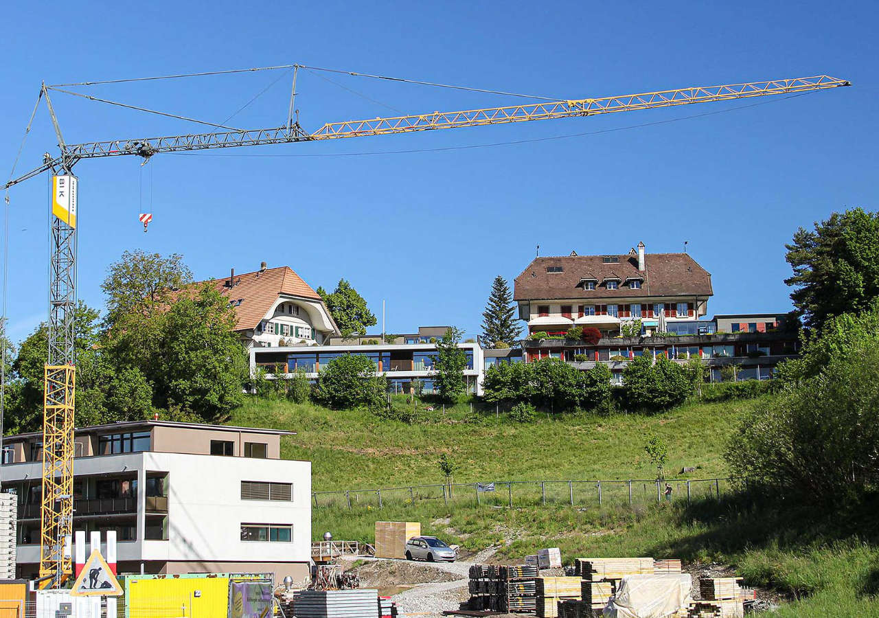 Baustelle Gartenstrasse in Neuenegg