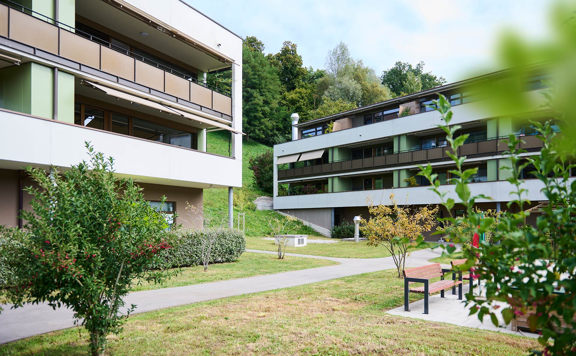 Landhaus Neuenegg, Standort Gartenstrasse Gebäude und Garten des Landhaus Neuenegg an der Gartenstrasse